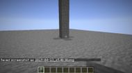 Tall towers can mark a player's path (Image via Mojang Bug Report)